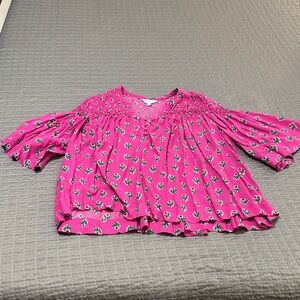 crown & ivy Pink Floral Blouse